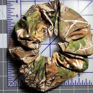 Handmade Large Camouflage Hair Scrunchie